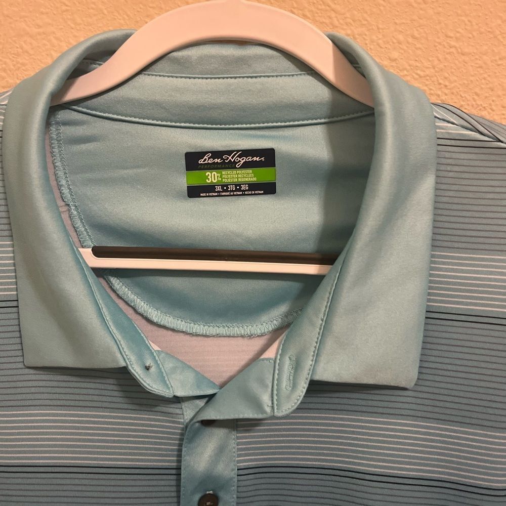 Hogan Light Blue Striped Polo Shirt - Picture 3 of 3